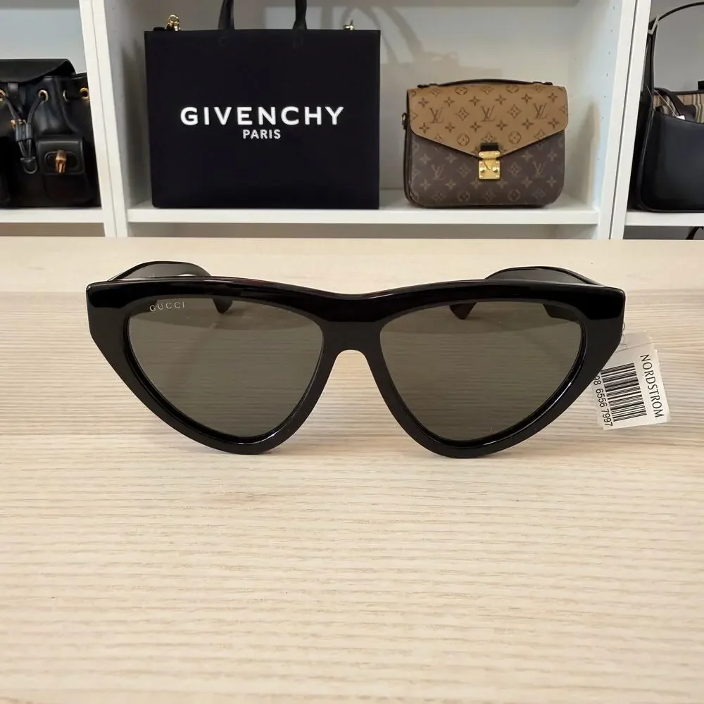 Gucci Generation Cat Eye Sunglasses, 58mm Black
